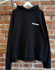 BALENCIAGA FW22 TURNOVER LOGO HOODIE ‘BLACK’
