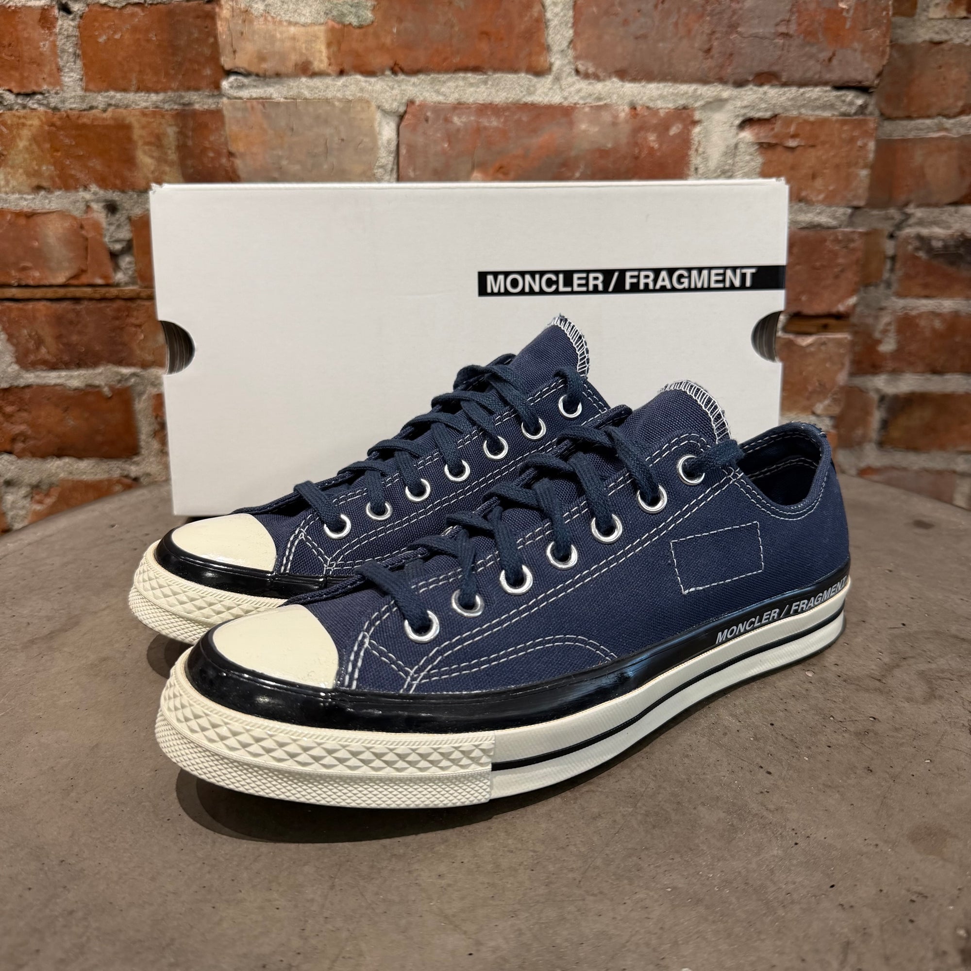 CONVERSE X MONCLER X FRAGMENT CONERSE LOW SNEAKERS ‘NAVY’