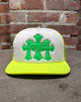 CHROME HEARTS TRIPLE CROSS TRUCKER HAT ‘NEON’