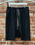 RICK OWENS SS19 BABEL POD SHORTS ‘BLACK’