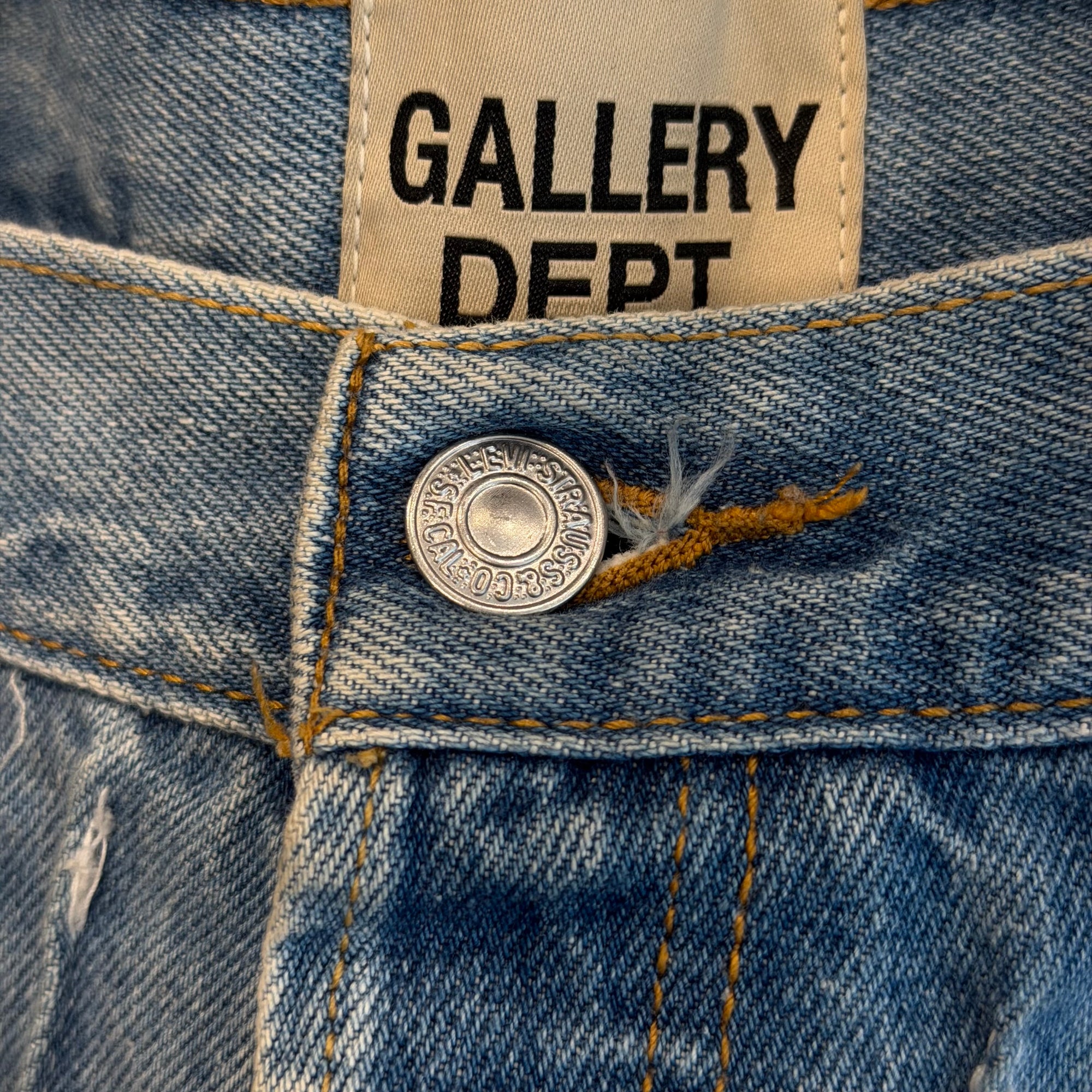 GALLERY DEPT LENNY FLARE PATCHWORK DENIM ‘LIGHT BLUE’