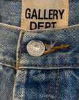 GALLERY DEPT LENNY FLARE PATCHWORK DENIM ‘LIGHT BLUE’