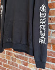 CHROME HEARTS CEMETERY CROSS SPINE PULLOVER HOODIE ‘BLACK’