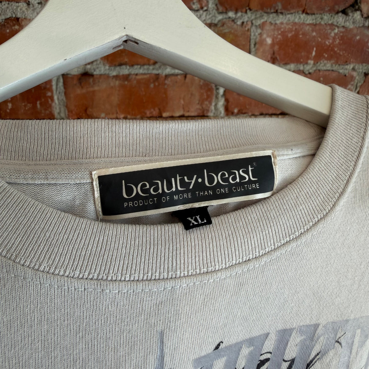 BEAUTY:BEAST FACE TEE ‘WHITE/BLACK’