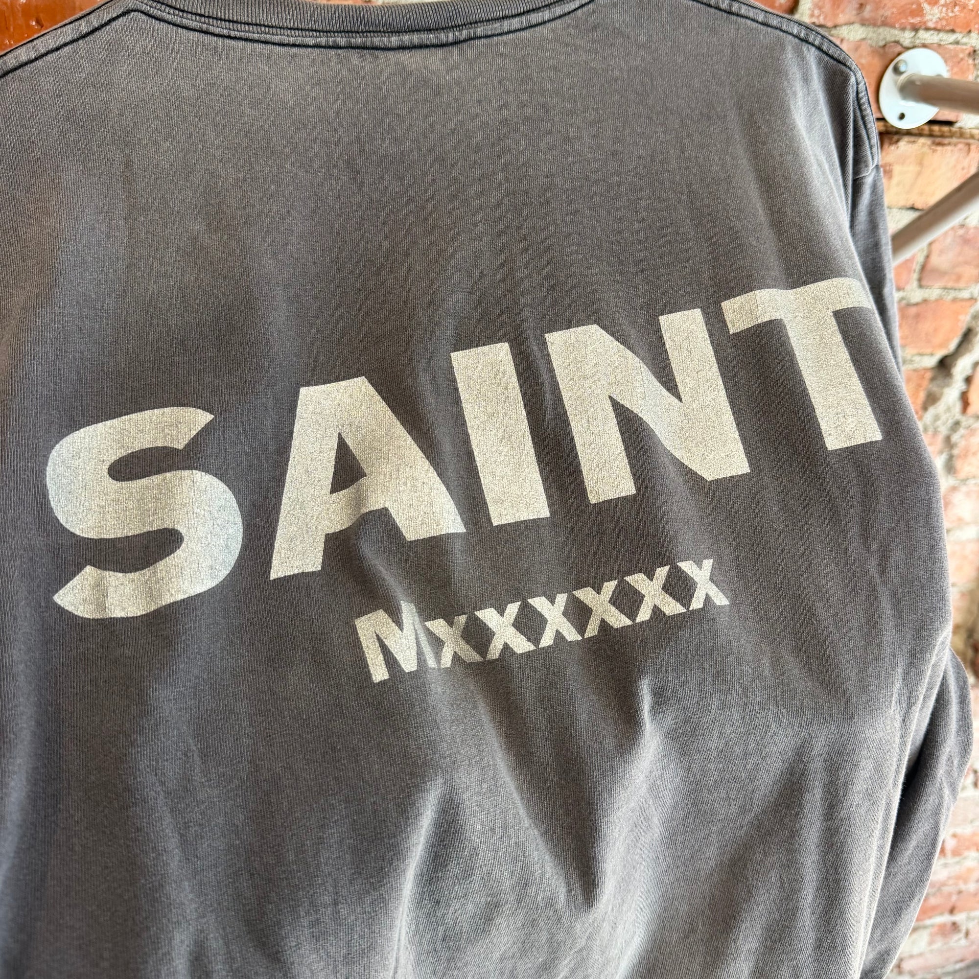 SAINT MICHAEL EVANGELION TEE ‘VINTAGE BLACK'