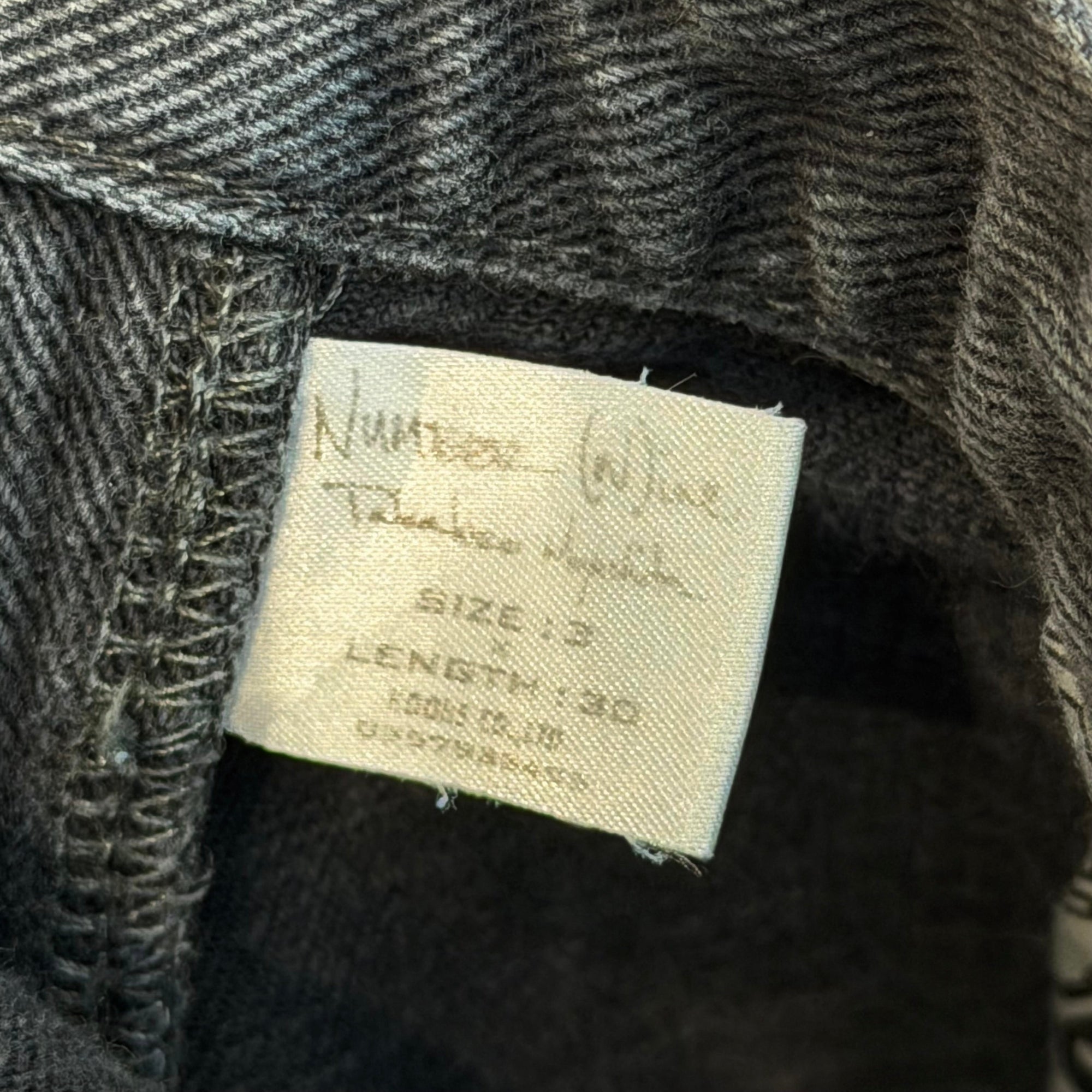 NUMBER (N)INE AW04 GIVE PEACE A CHANCE DENIM ‘BLACK’
