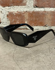 PRADA SHIELD RECTANGLE SUNGLASSES ‘BLACK’