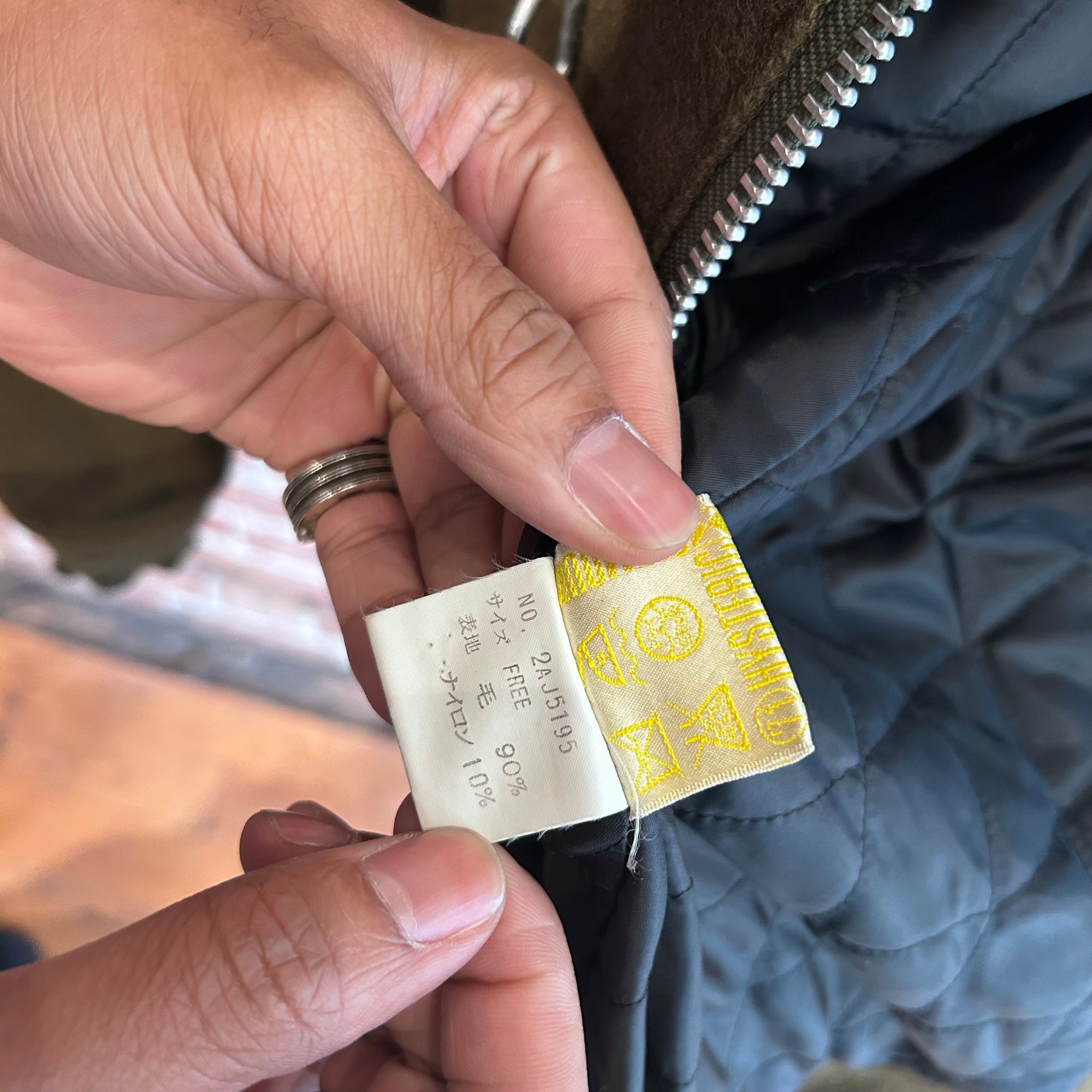 HYSTERIC GLAMOUR FIREMAN BOMBER JACKET ‘OLIVE’