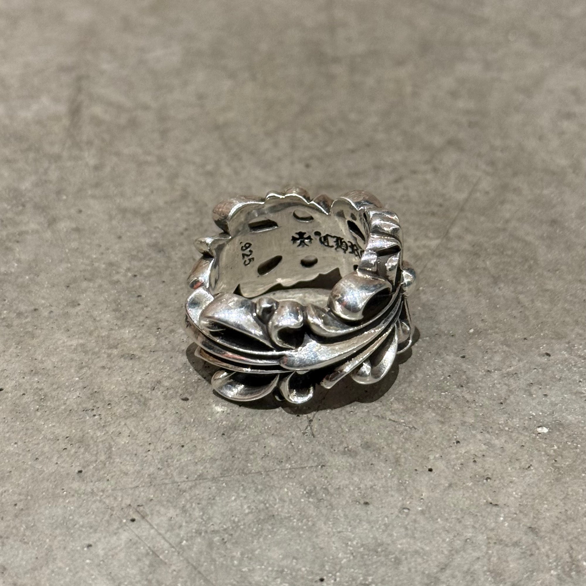 CHROME HEARTS DOUBLE FLORAL RING ‘SILVER’