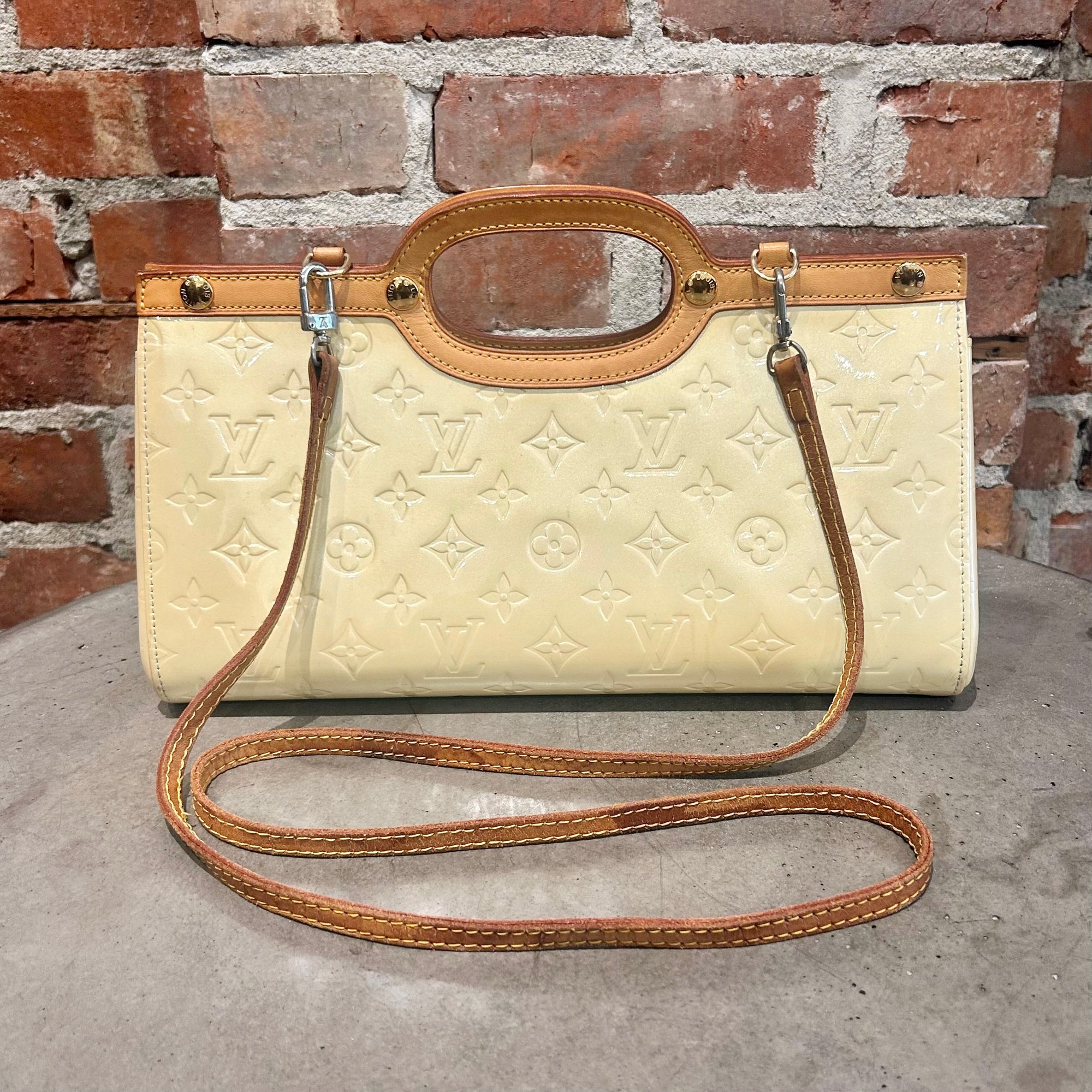 LOUIS VUITTON ROXBURY PATENT LEATHER HANDBAG ‘YELLOW’