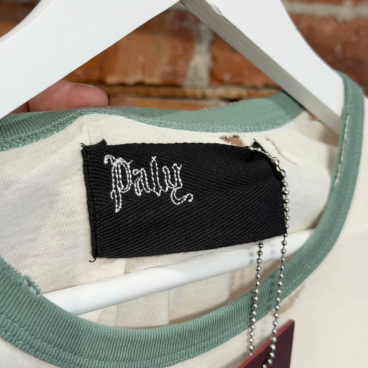 PALY HOLLYWOOD SS26 BACK TO LIFE RINGER TEE ‘CREAM’