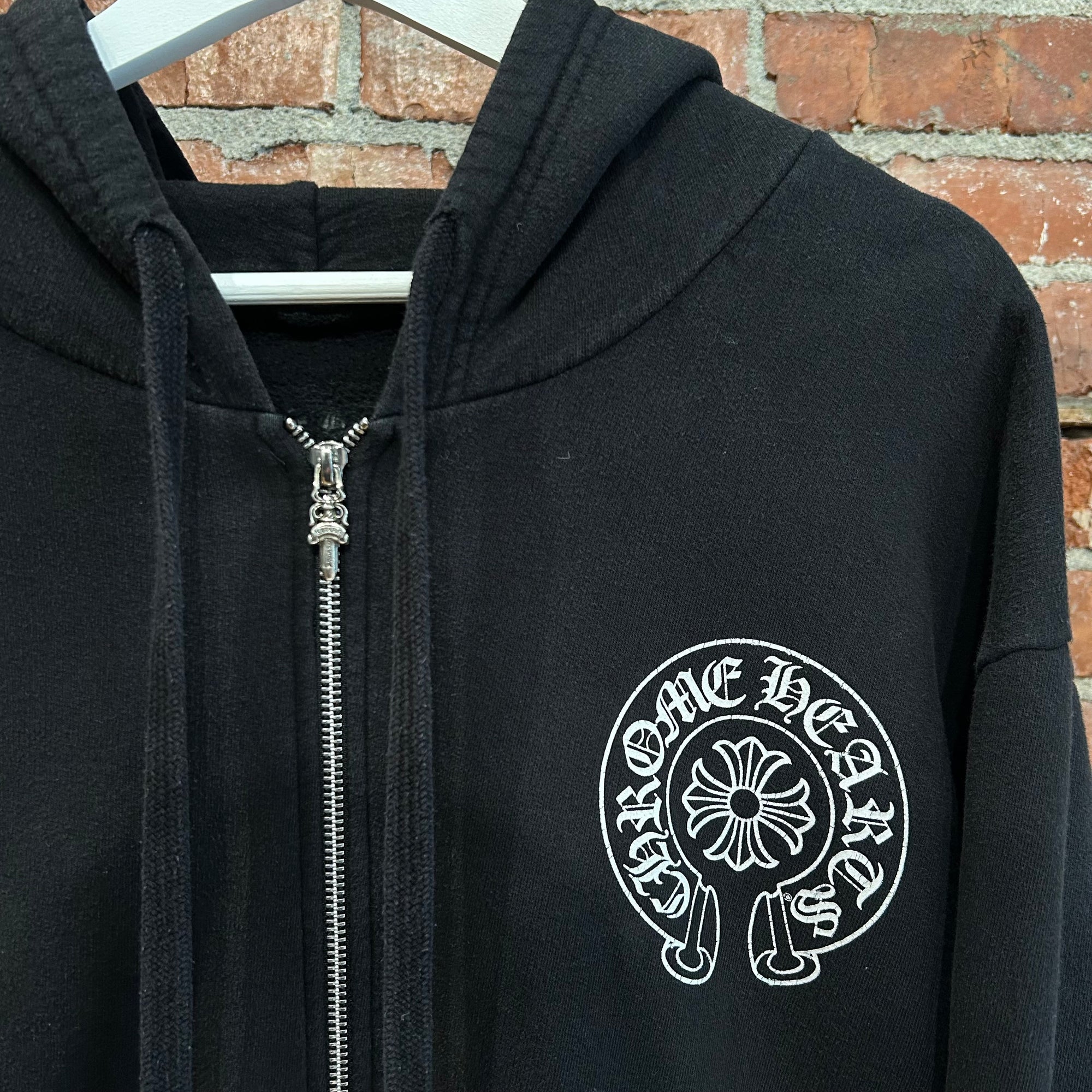 CHROME HEARTS LA EXCLUSIVE HORSESHOE ZIP HOODIE ‘BLACK’