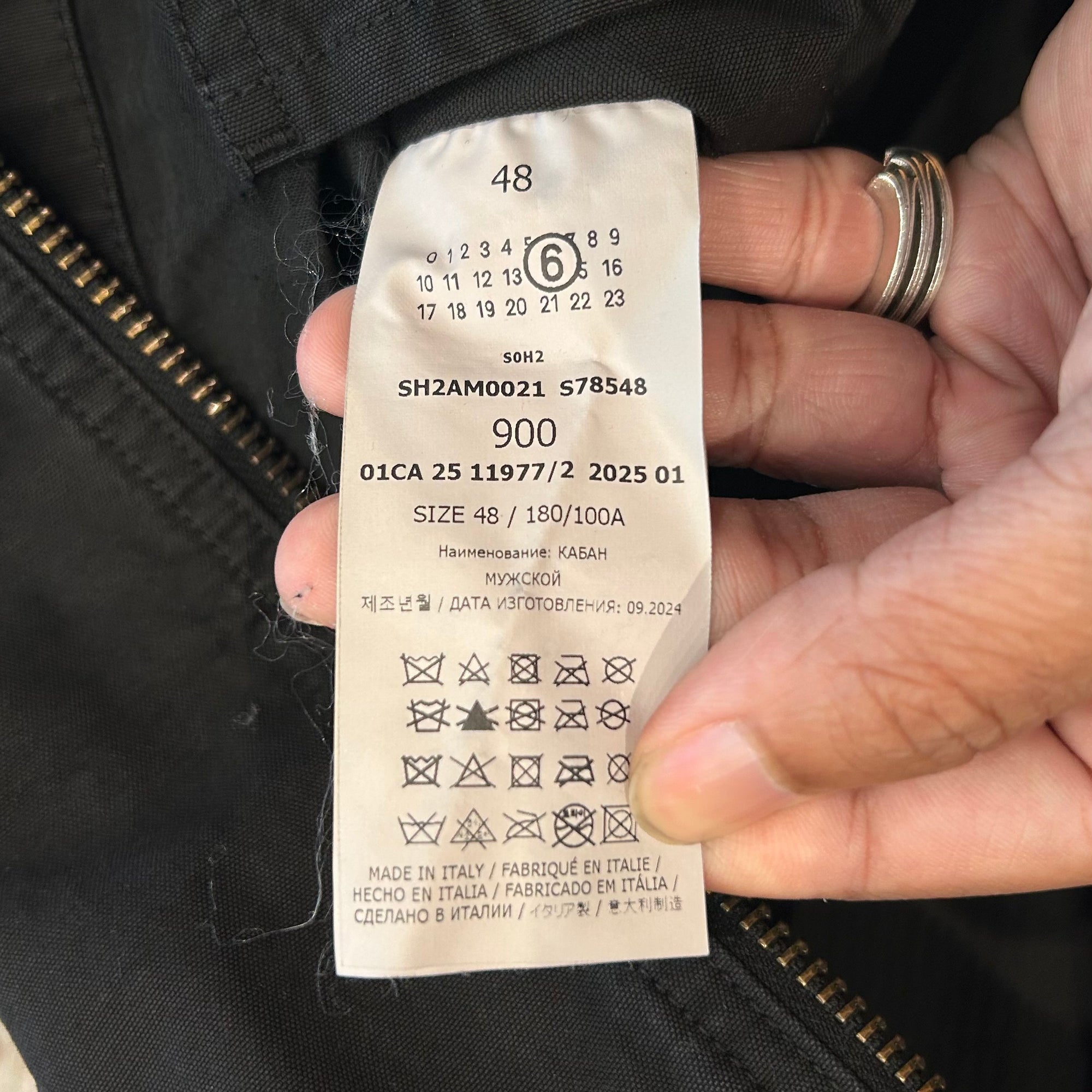 MARGIELA MM6 MILITARY FLIGHT JACKET ‘BLACK’