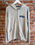 HYSTERIC GLAMOUR F*CK FORD THERMAL ZIP HOODIE ‘GRAY’