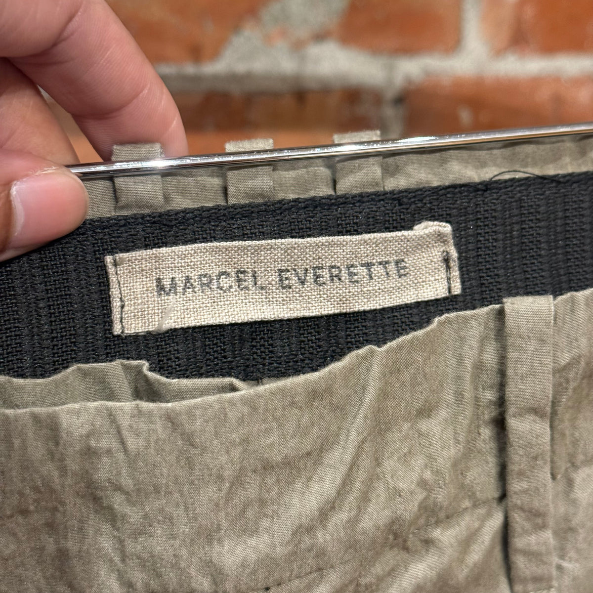 MARCEL EVERETTE CROPPED TROUSERS ‘SAND’