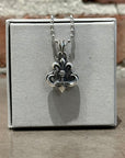 DEAL DESIGN LILY TOP FLEUR NECKLACE ‘SILVER’