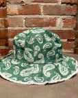 JACQUEMUS PAISLEY BUCKET HAT ‘GREEN’