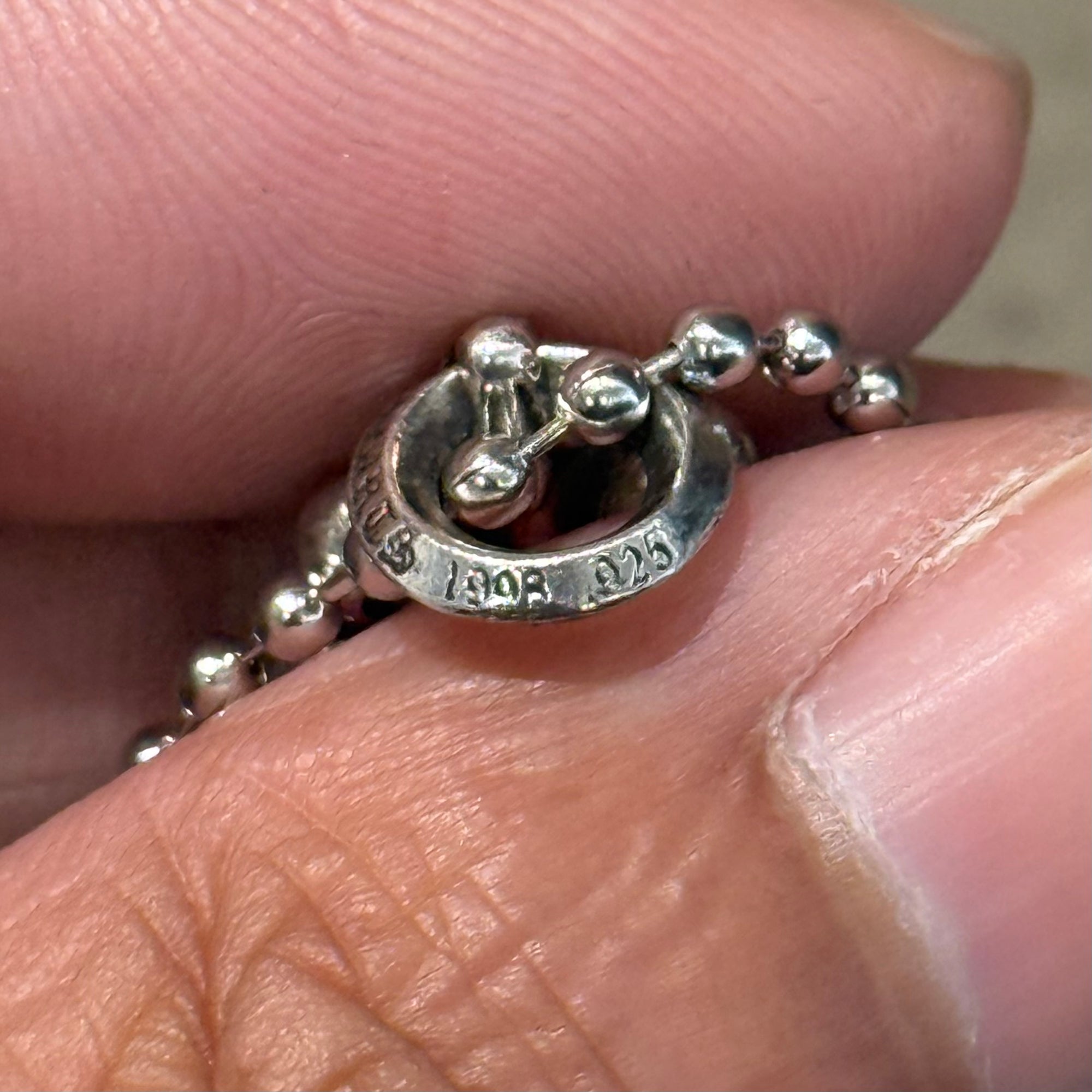 CHROME HEARTS BS FLEUR CHARM PENDANT NECKLACE ‘SILVER’