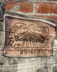 ACNE STUDIOS 1981 TROMPE SPLATTER DENIM ‘STONE’