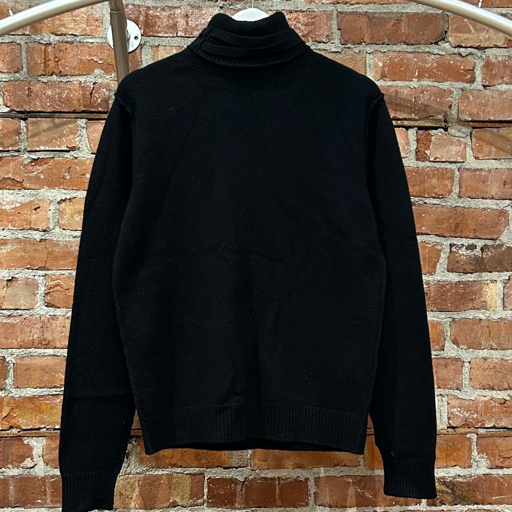 RAF SIMONS DOUBLE STRAP TURTLENECK KNIT ‘BLACK’