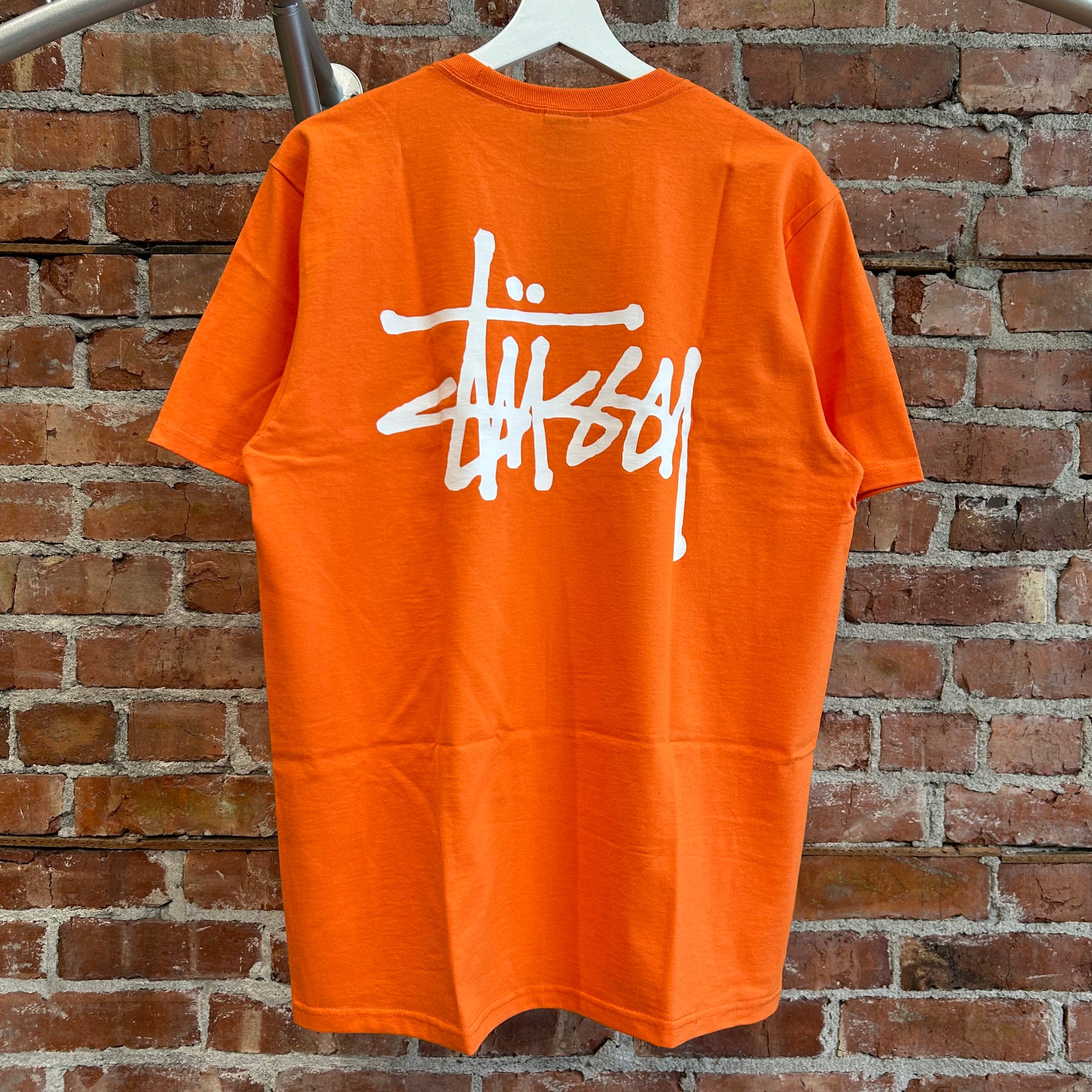 STUSSY CLASSIC LOGO TEE ‘NEON ORANGE’