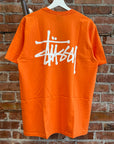 STUSSY CLASSIC LOGO TEE ‘NEON ORANGE’
