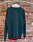 STUSSY CUFFED RUGBY SHIRT ‘GREEN’