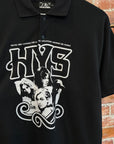 HYSTERIC GLAMOUR HYS ANGELS POLO 'BLACK/WHITE'