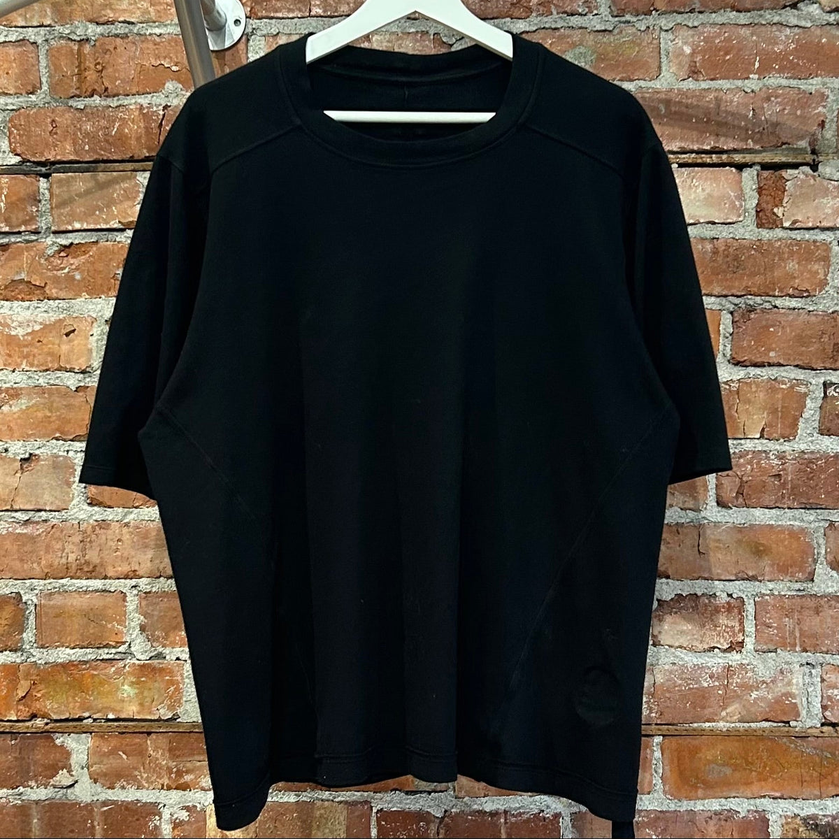 RICK OWENS FW25 CONCORDIANS DRKSHDW WALRUS CUT TEE ‘BLACK’