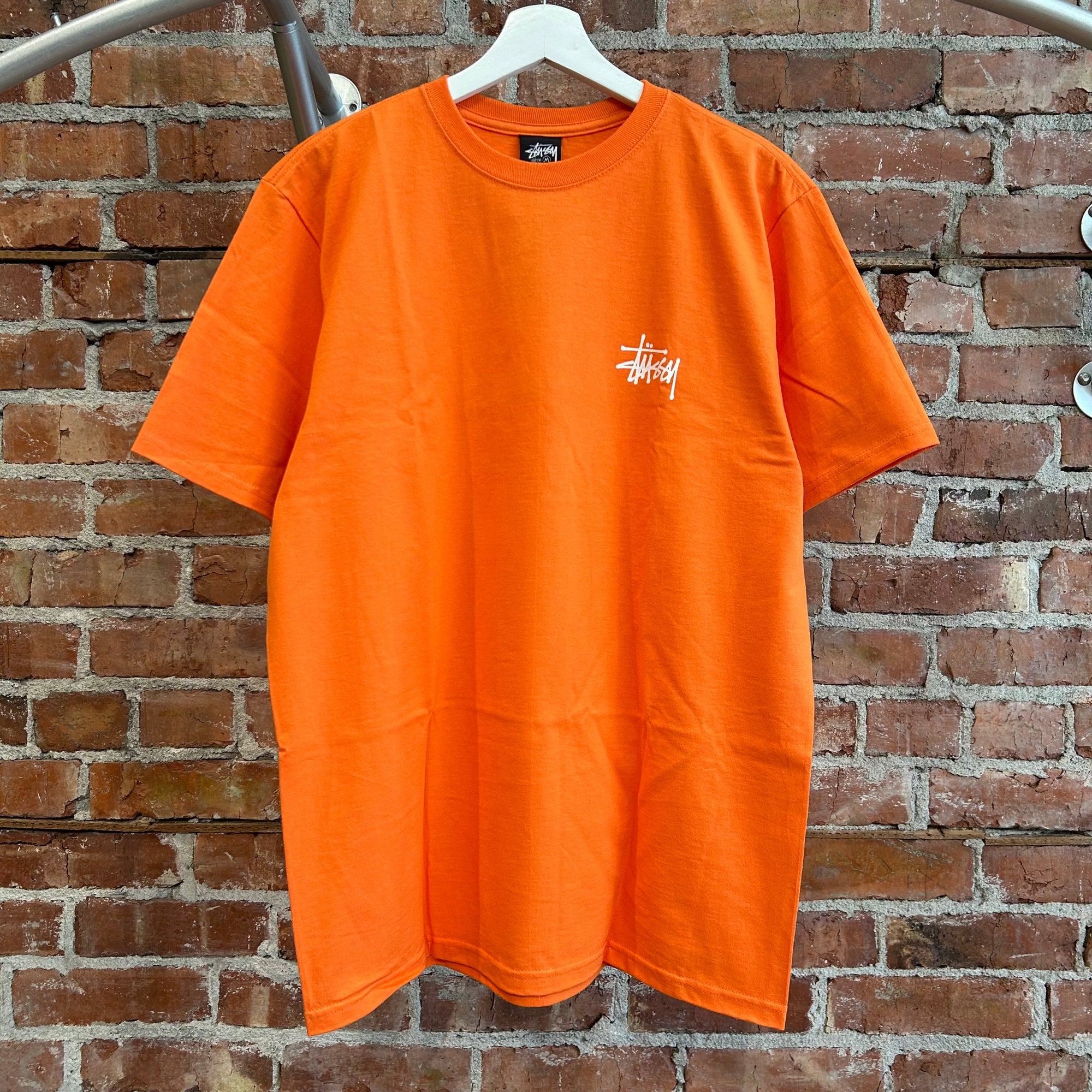 STUSSY CLASSIC LOGO TEE ‘NEON ORANGE’