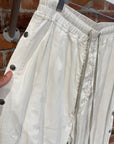 RICK OWENS SS23 EDFU DRKSHDW SHINY PUSHER PANTS ‘MILK’