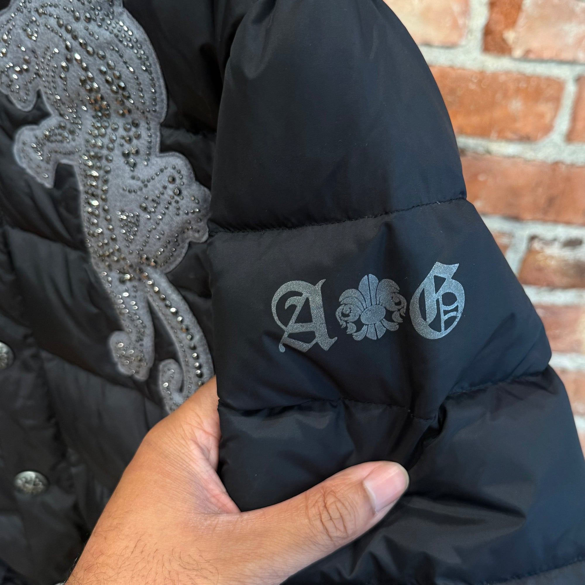 A&amp;G ROCK SAMPLE PUFFER JACKET ‘BLACK’