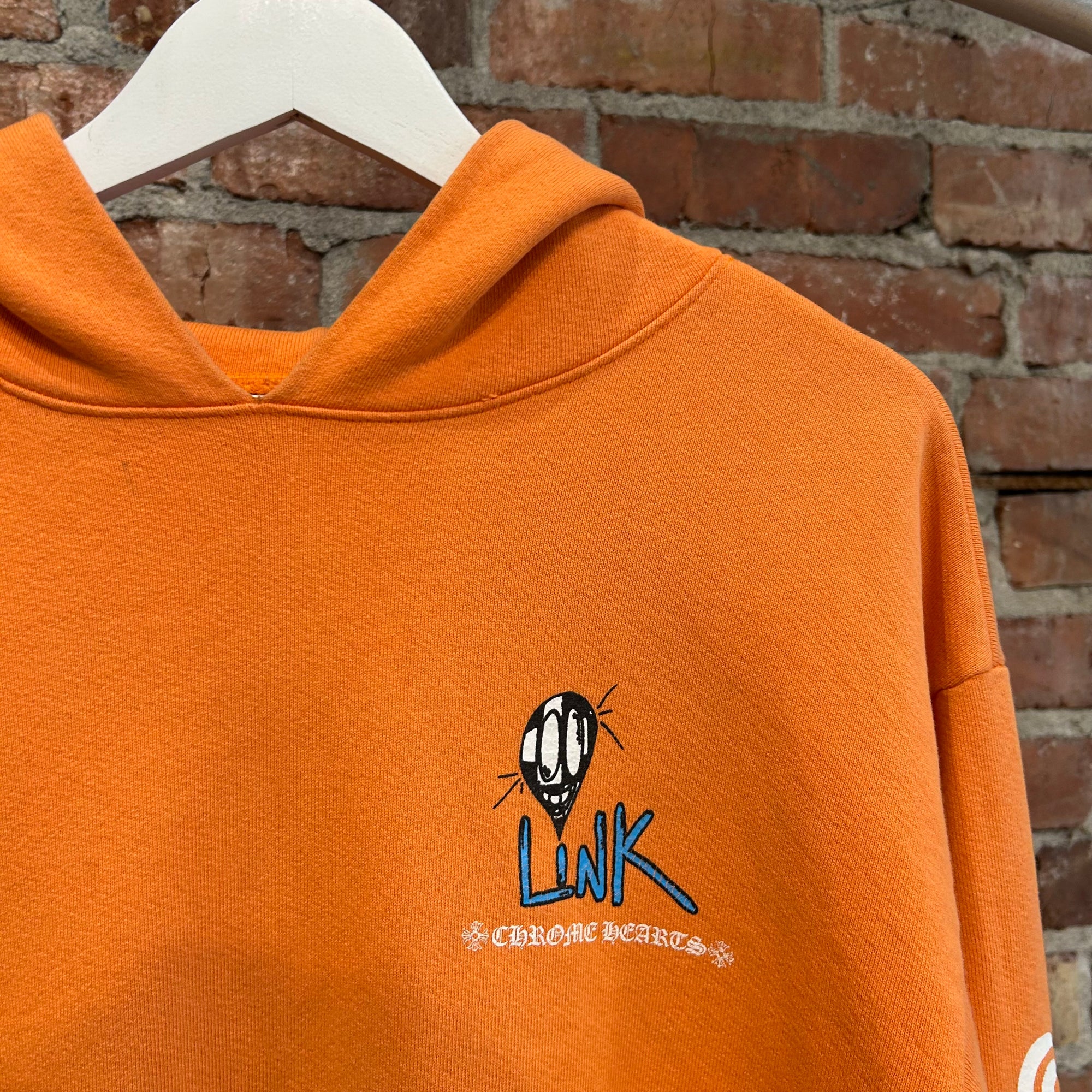 CHROME HEARTS MATTY BOY BUILD PULLOVER HOODIE ‘ORANGE’