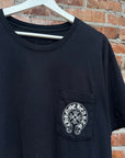 CHROME HEARTS HORSESHOE LOGO POCKET TEE ‘BLACK’