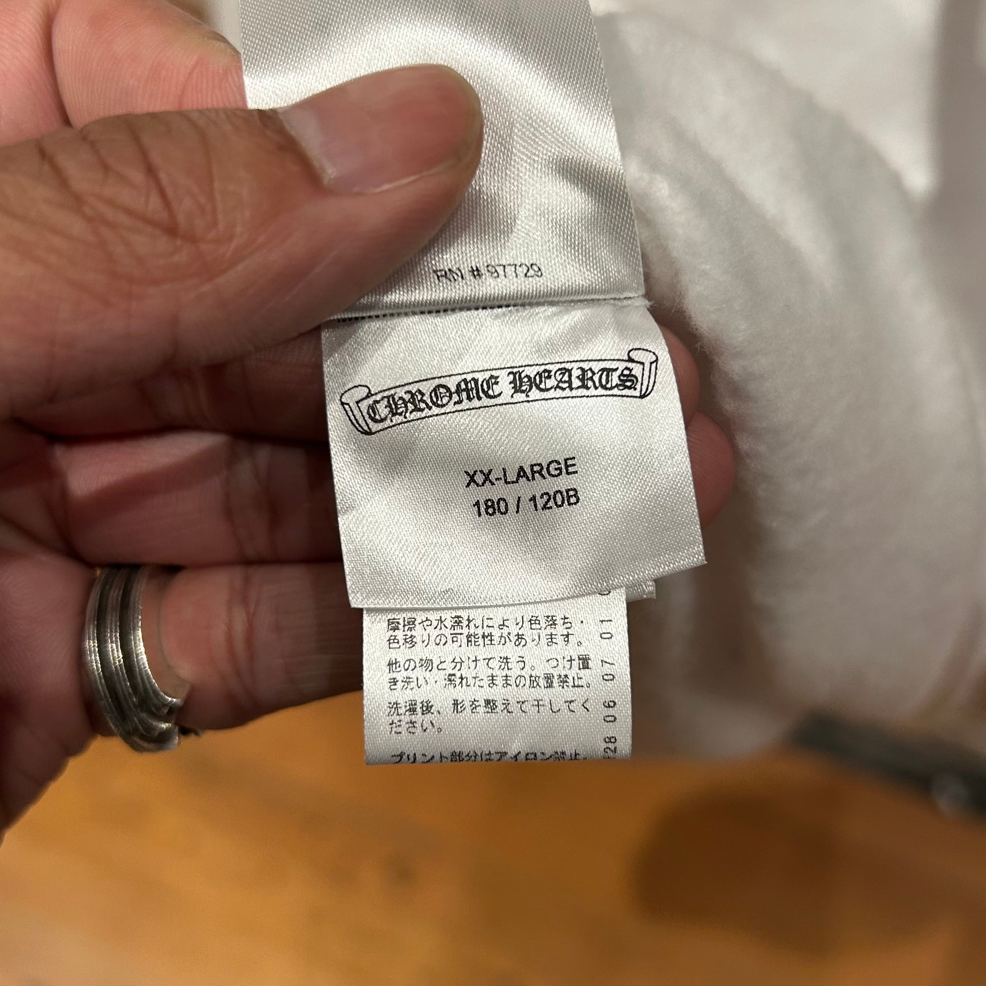 CHROME HEARTS EYE CHART DAGGER VINE CREWNECK ‘WHITE’