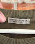 BOTTEGA VENETA WEAVE DETAIL TEE ‘OLIVE’