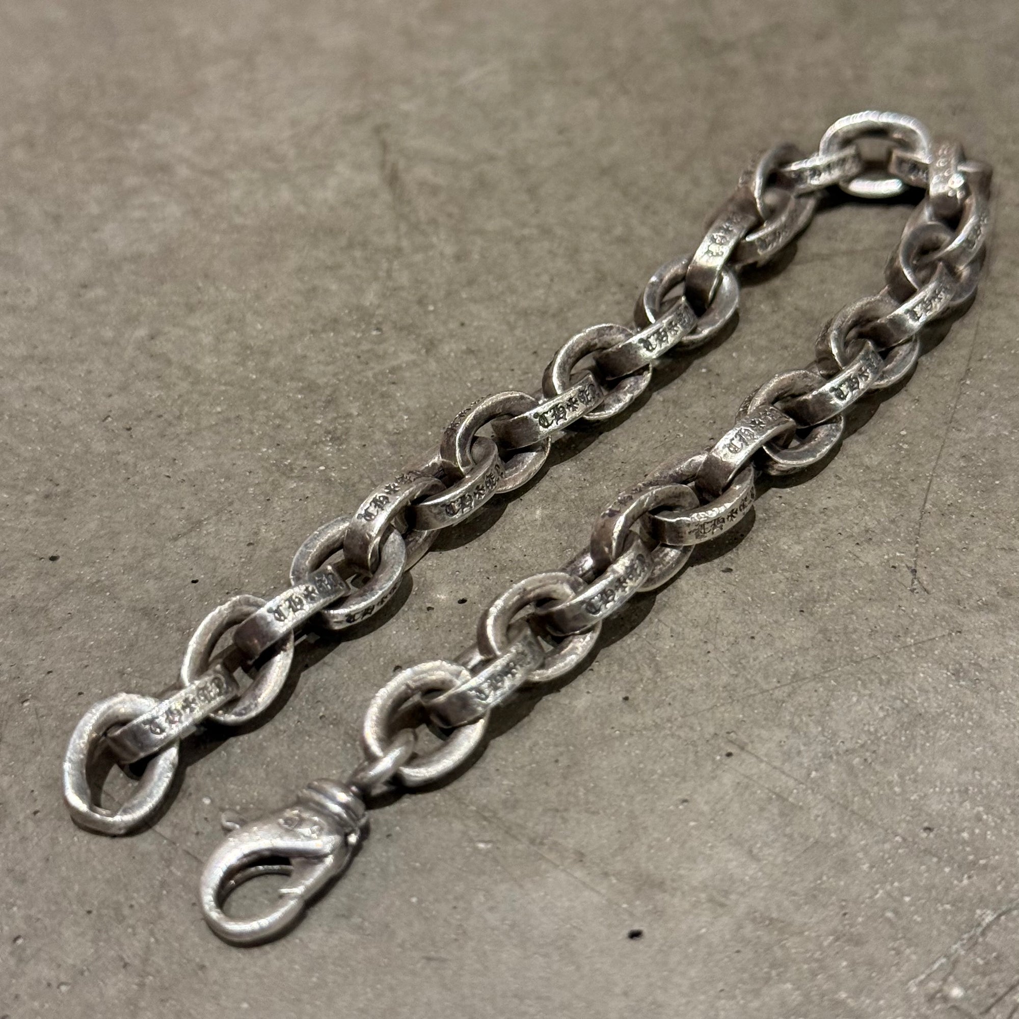 CHROME HEARTS 8” LARGE PAPERCHAIN BRACELET ’SILVER’