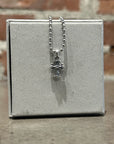 DEAL DESIGN GL CROSS XXS DIA NECKLACE ‘SILVER’
