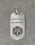 CHROME HEARTS RAISED STAR DOG TAG NECKLACE ‘SILVER’
