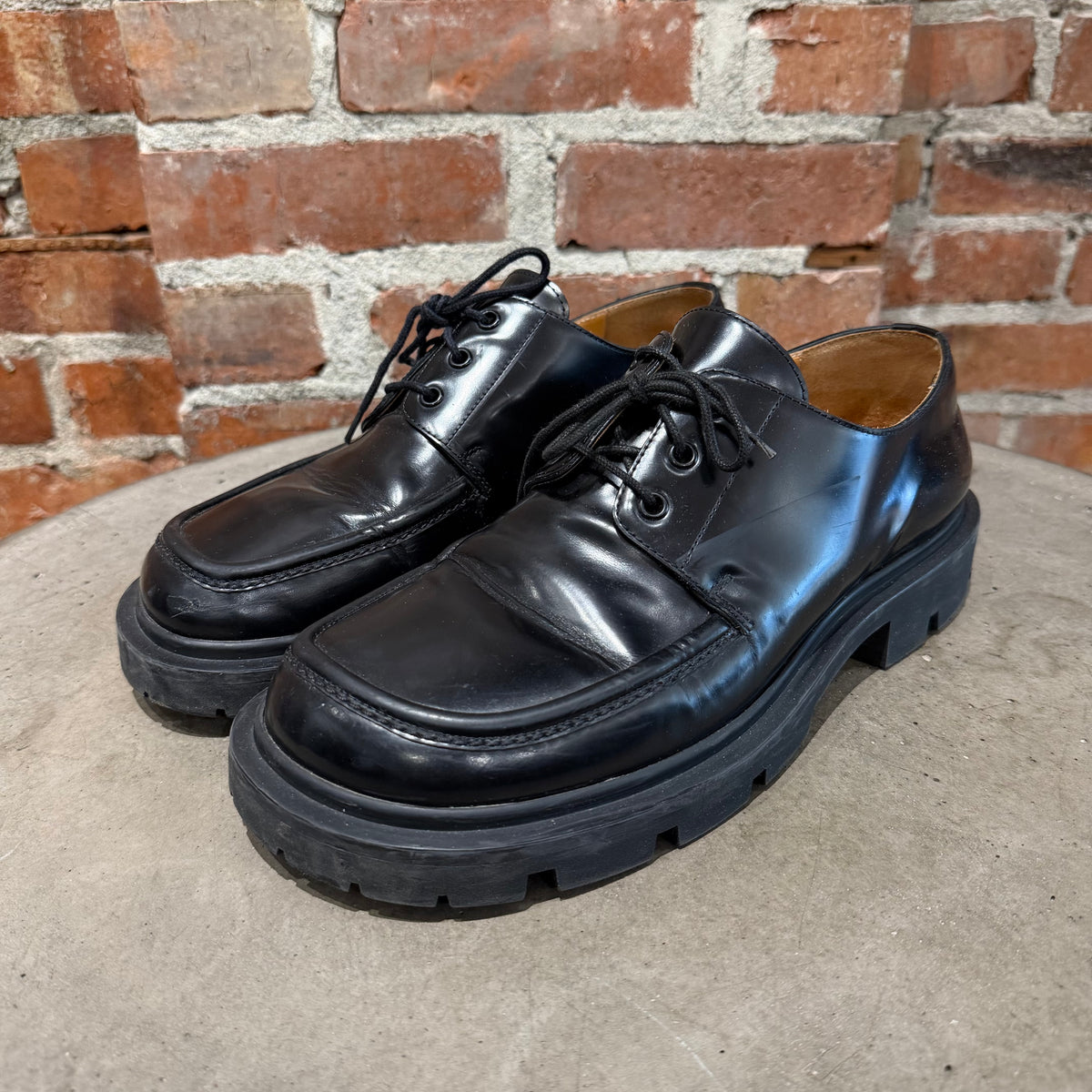 MASION MARGIELA LUG SOLE IVY DERBY ‘BLACK’