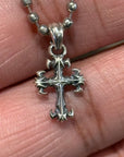 DEAL DESIGN GL CROSS XXS DIA NECKLACE ‘SILVER’