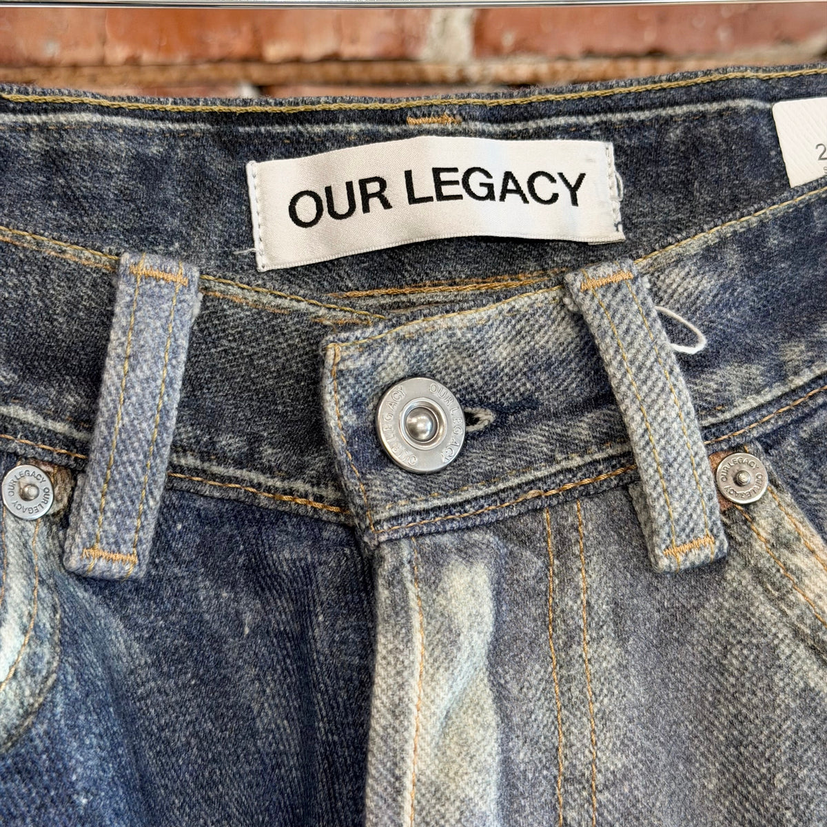 OUR LEGACY TROMPE PRINT THIRD CUT DIGITAL DENIM ‘LIGHT BLUE’