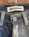 OUR LEGACY TROMPE PRINT THIRD CUT DIGITAL DENIM ‘LIGHT BLUE’
