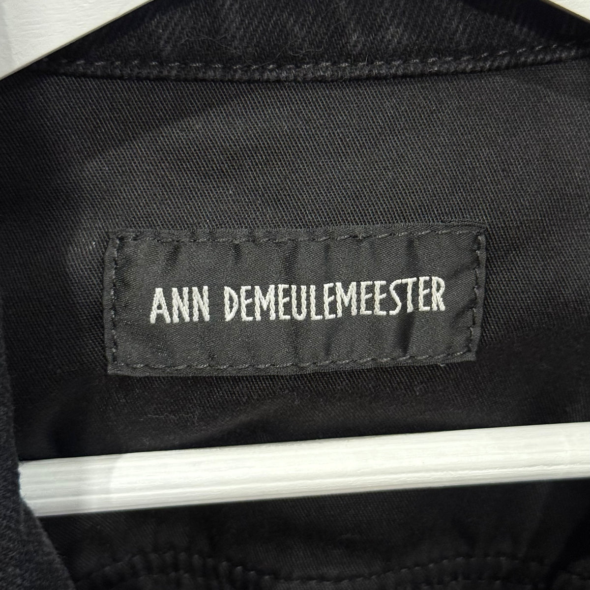 ANN DEMEULEMEESTER STANDARD RAF DENIM JACKET ‘BLACK’