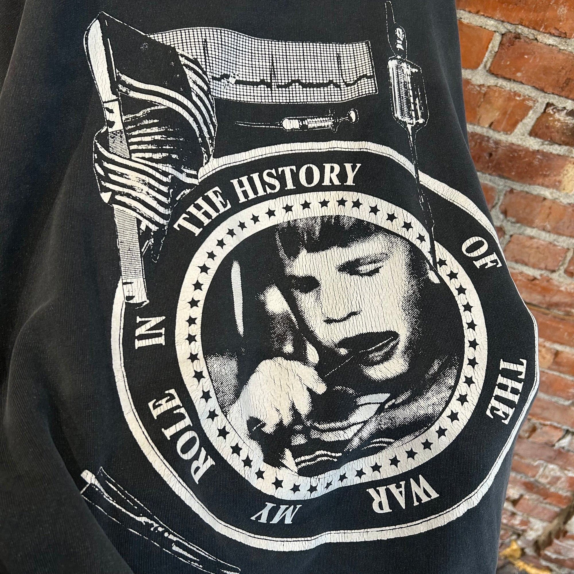 ENFANTS RICHES DEPRIMES FW25 MY ROLE IN THE WAR HOODIE ‘BLACK’