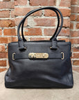 COACH SWAGGER CARRYALL SHOULDER BAG ‘BLACK’