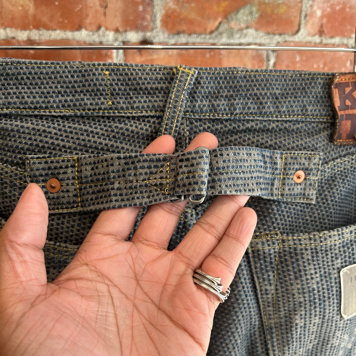 KAPITAL STRAIGHT LEG CENTURY DENIM JEANS ‘INDIGO’