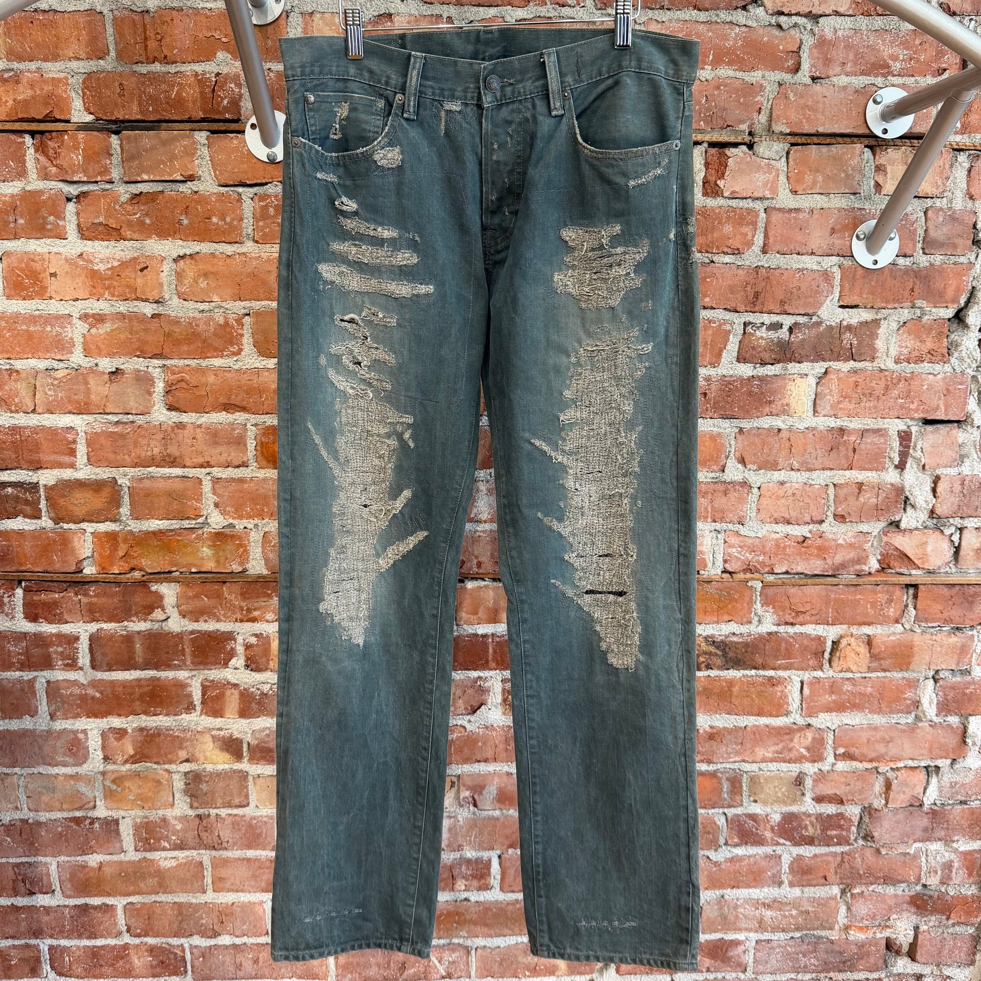 POLO RALPH LAUREN DENIM &amp; SUPPLY BORO REPAIR DENIM ‘MUD WASH’
