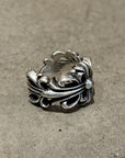 CHROME HEARTS DOUBLE FLORAL RING ‘SILVER’