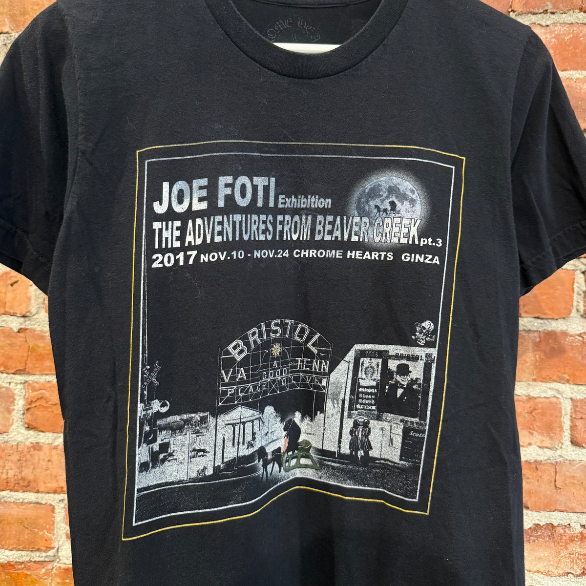 CHROME HEARTS FOTI 2017 GINZA EXHIBITION TEE ‘BLACK’
